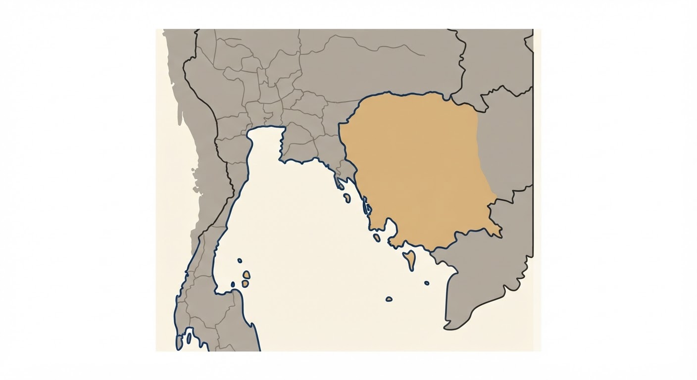 Illustrated map showing the origin of the Thai Ridgeback