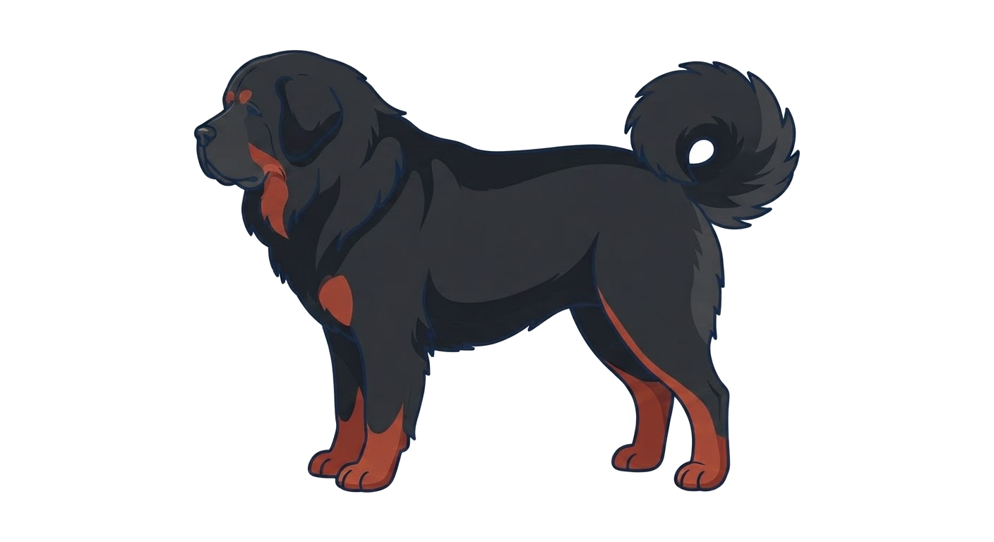 Illustration of a Black coat