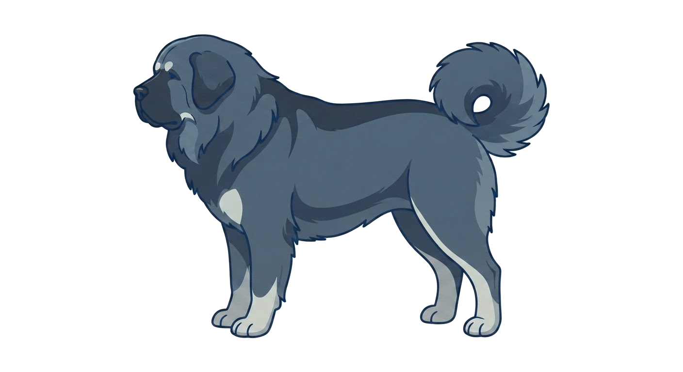 Illustration of a Blue-grey coat