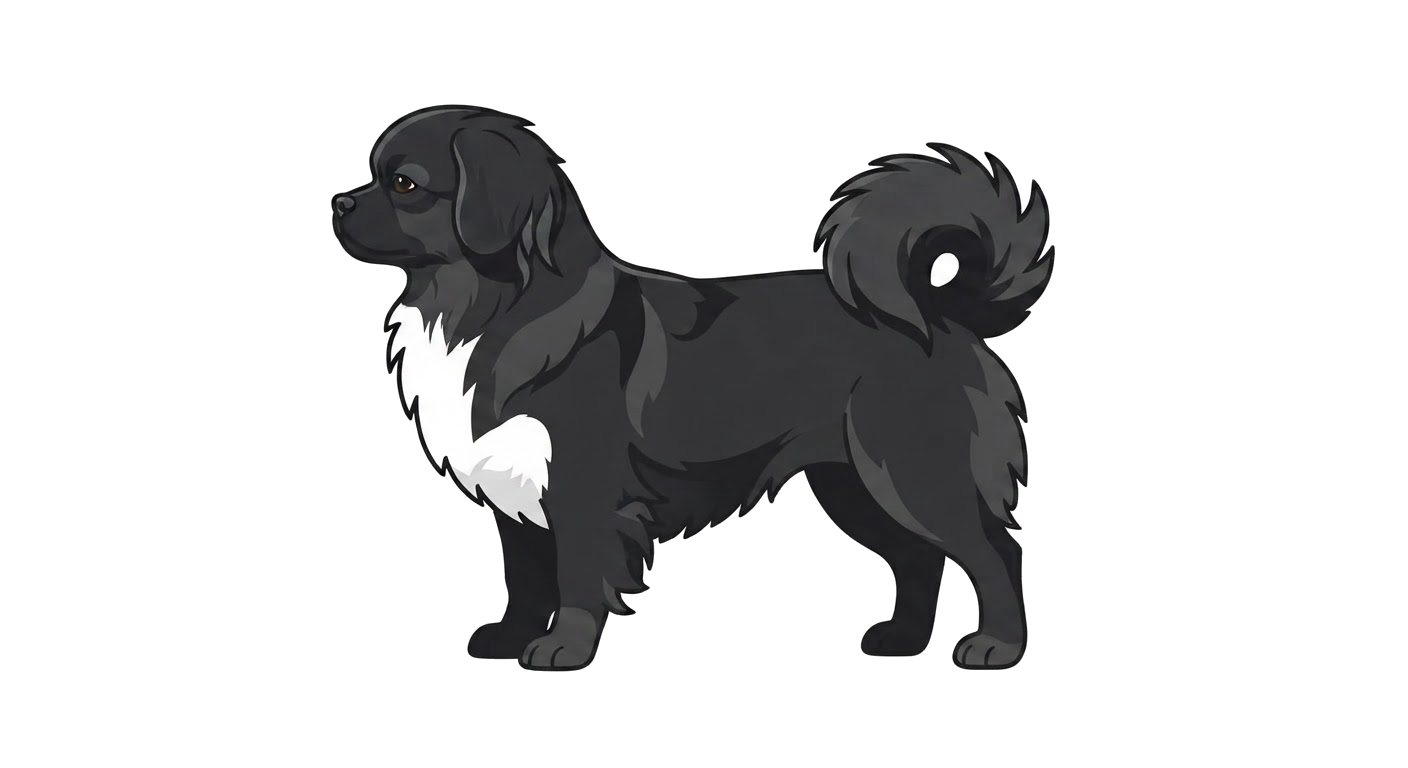 Illustration of a Black coat