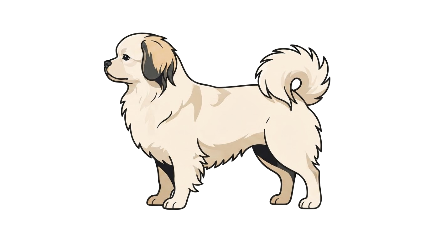 Illustration of a Cream coat