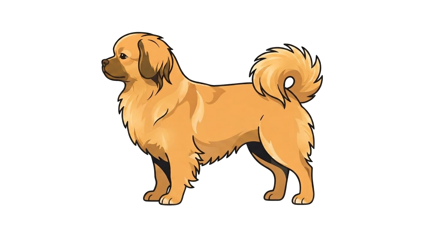Illustration of a Golden coat