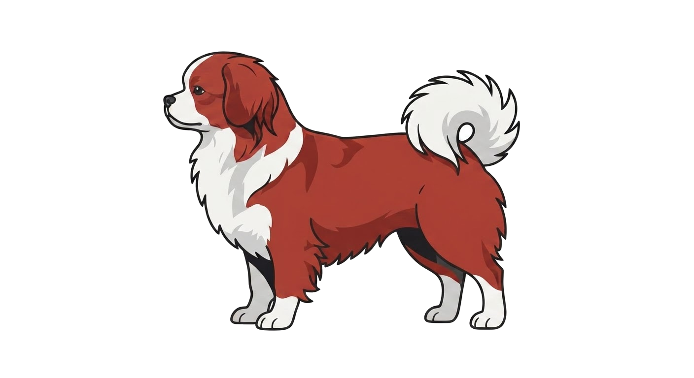 Illustration of a White markings coat