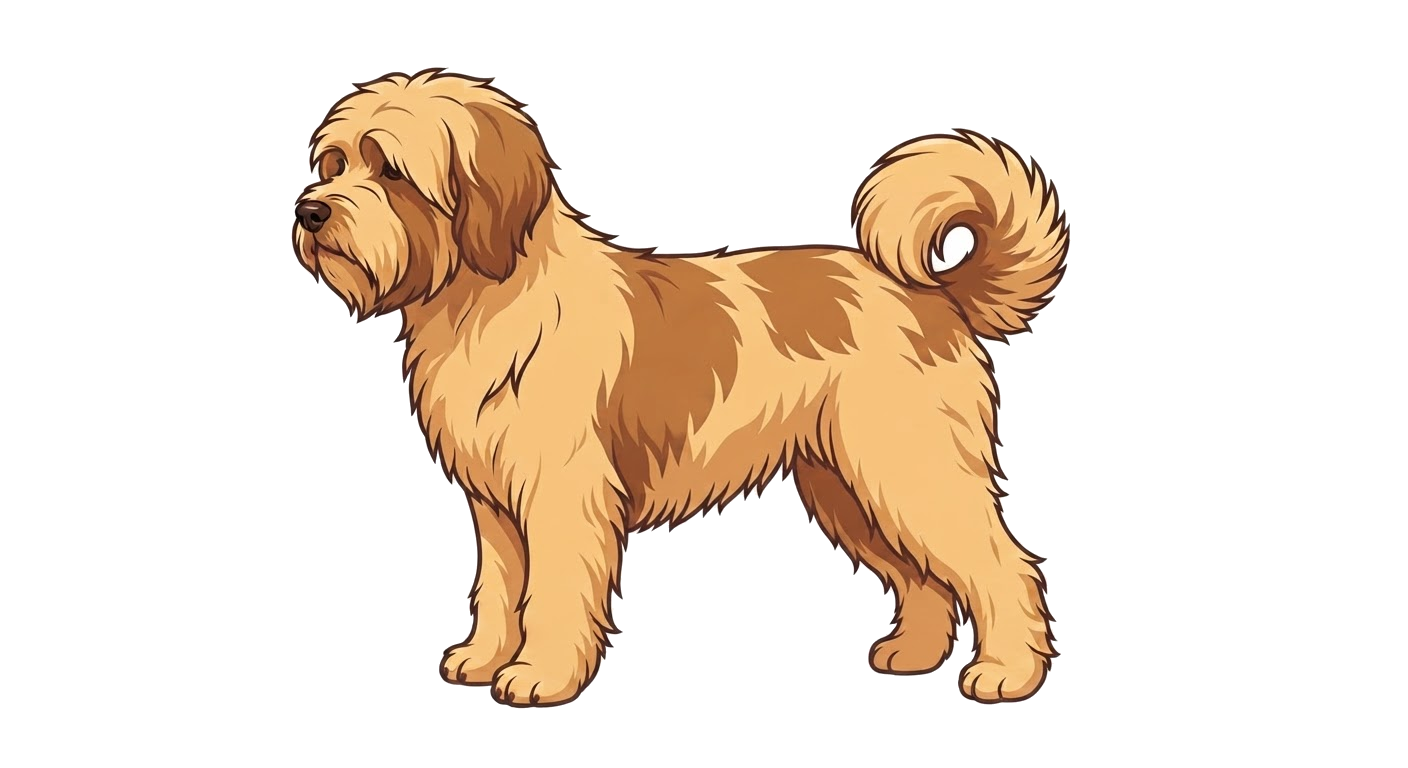 Illustration of a Golden coat