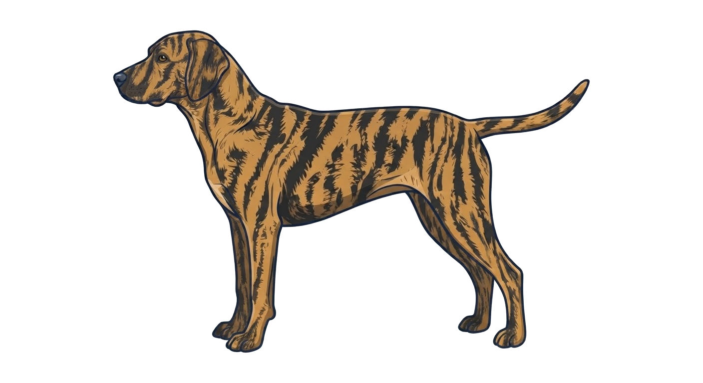 Illustration of a Brindle coat
