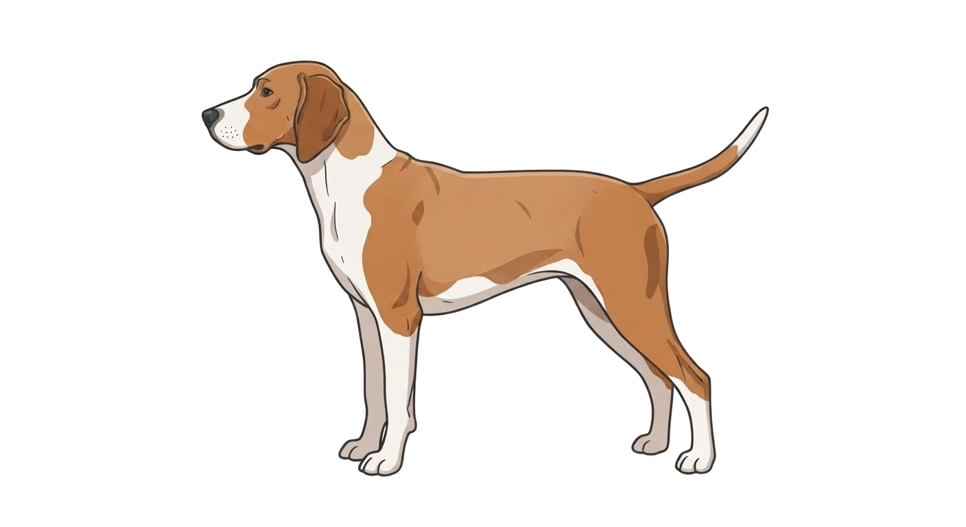 Illustration of a White & Tan coat