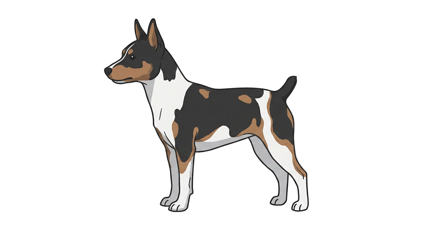 Illustration of a Tricolour coat