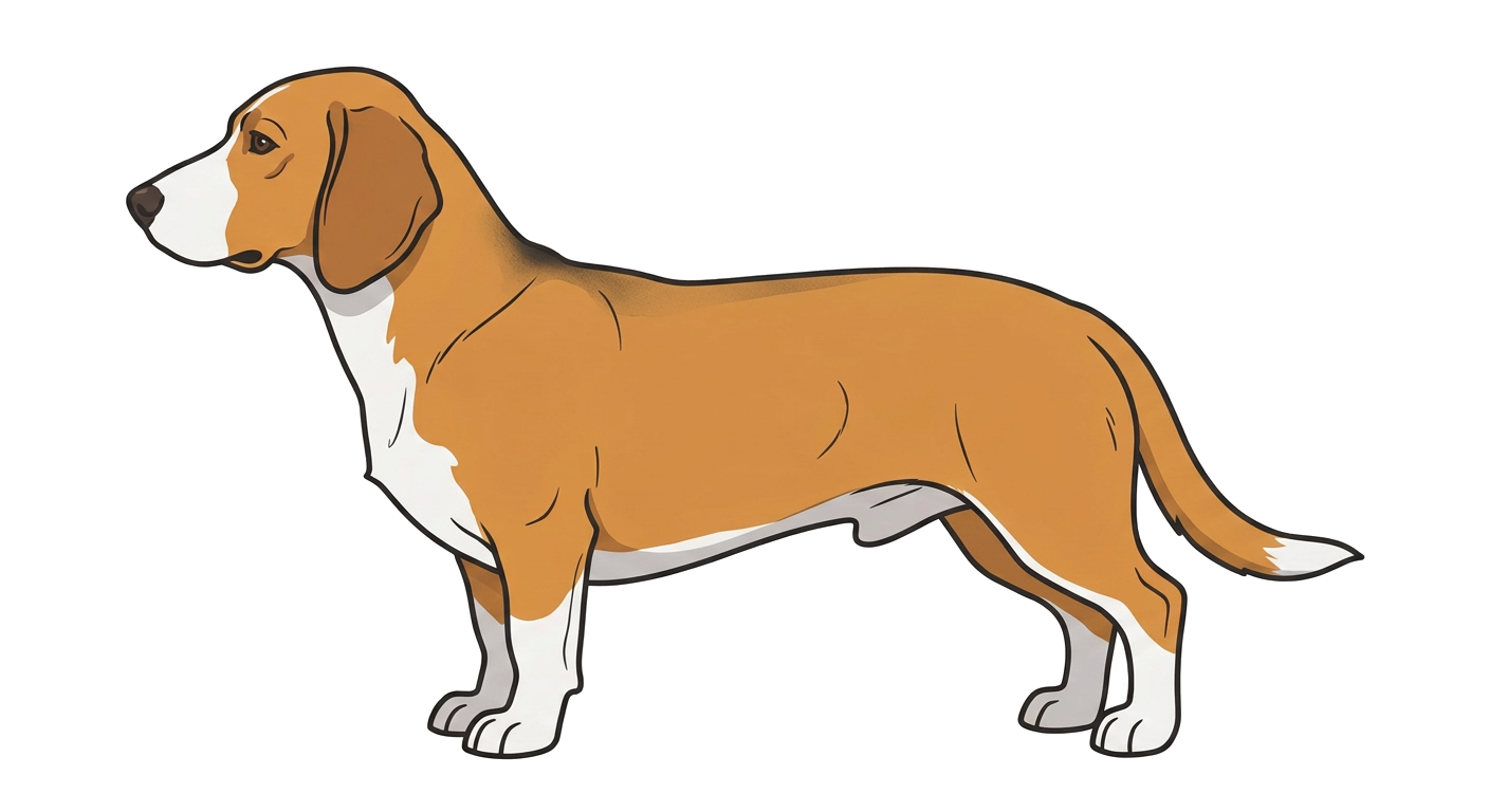Illustration of a Red-Yellow & White coat