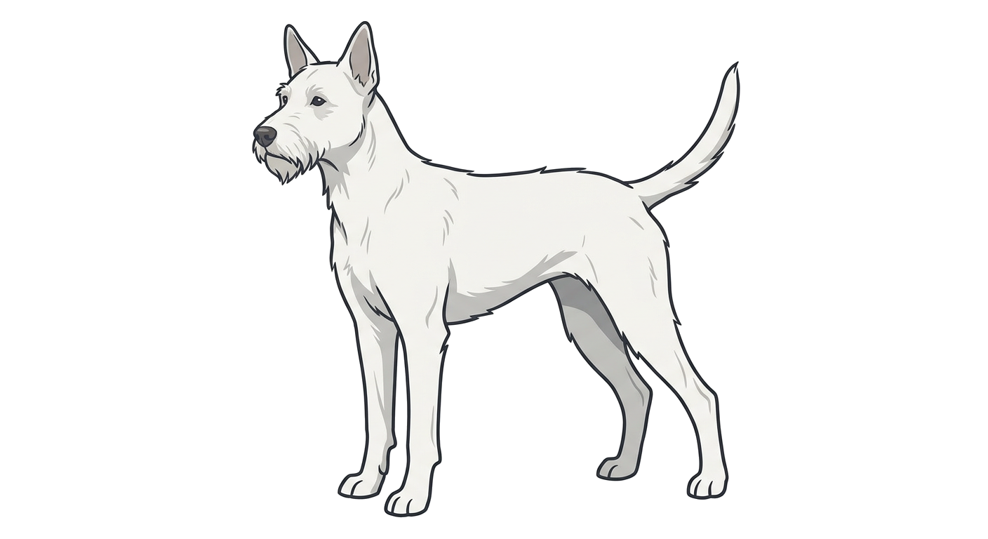 Flat vector illustration of a Xiasi Dog