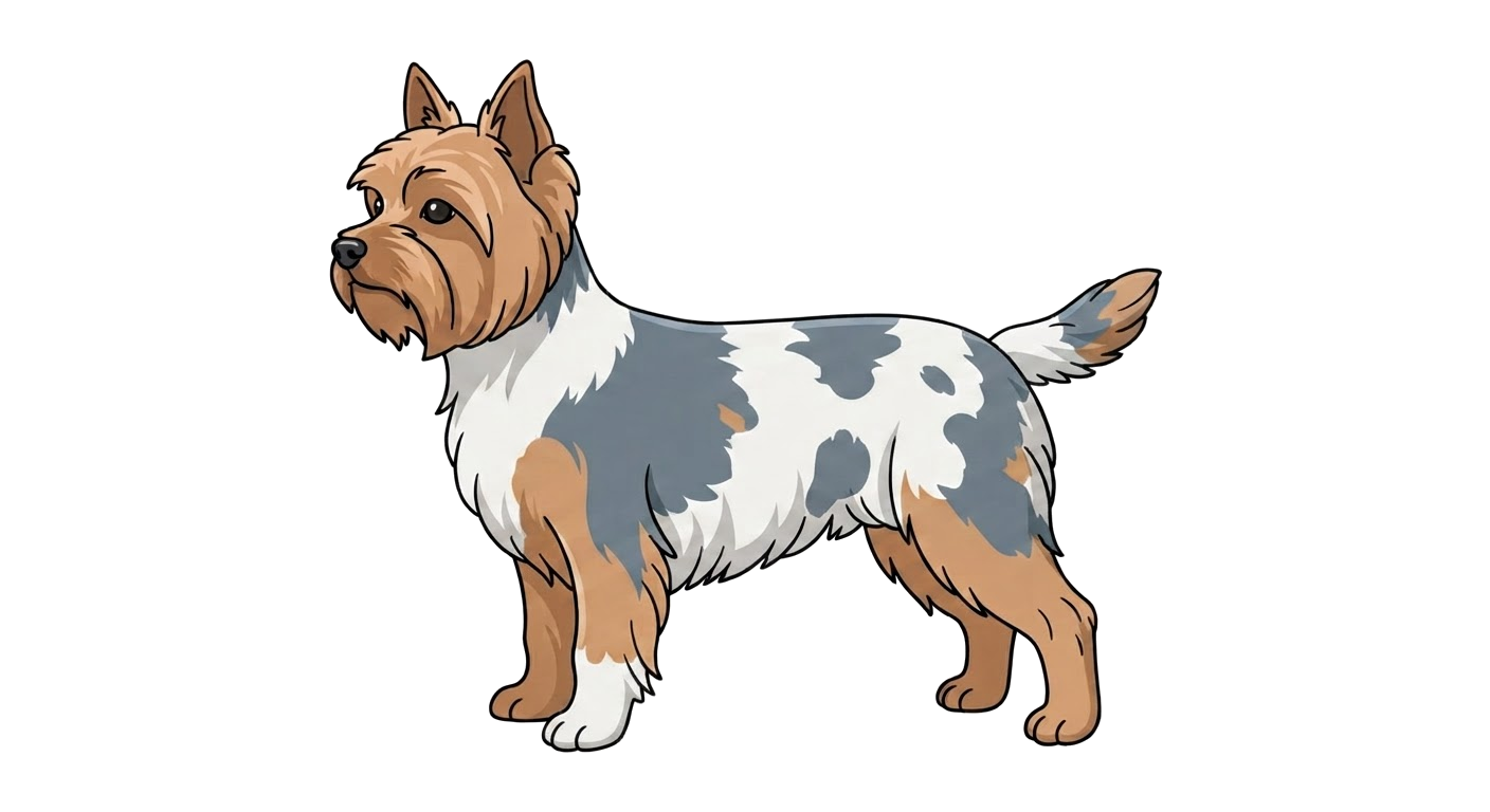 Illustration of a Parti-colour coat